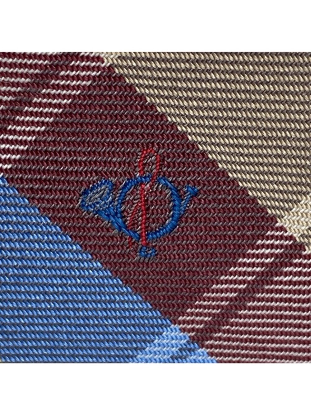 Vintage Westbury Collection Mens 100% Silk Tie Blue Red Gold Brown 55” USA Made - Picture 4 of 7